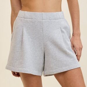 Aerie Gray Trouser Fleece Shorts